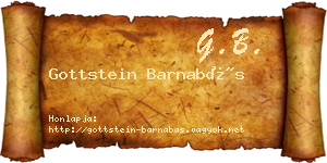 Gottstein Barnabás névjegykártya