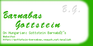 barnabas gottstein business card